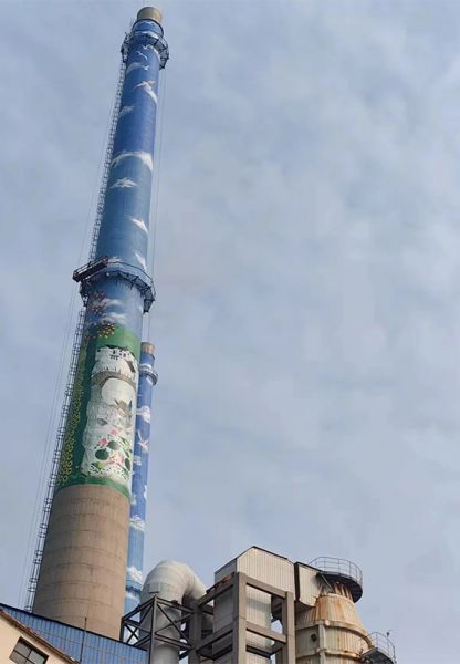 煙囪刷航標、煙囪刷涂料