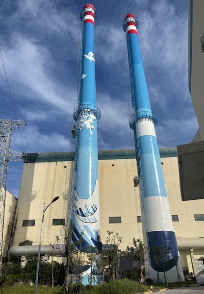 煙囪刷航標(biāo)、煙囪刷涂料