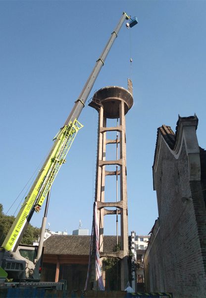 煙囪拆除，水塔拆除