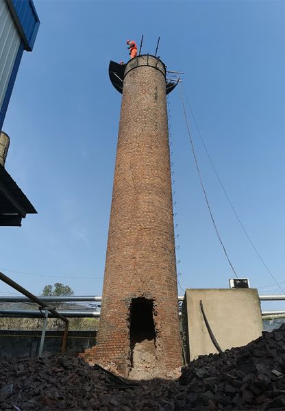 煙囪拆除，水塔拆除